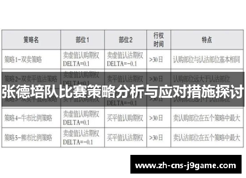 张德培队比赛策略分析与应对措施探讨
